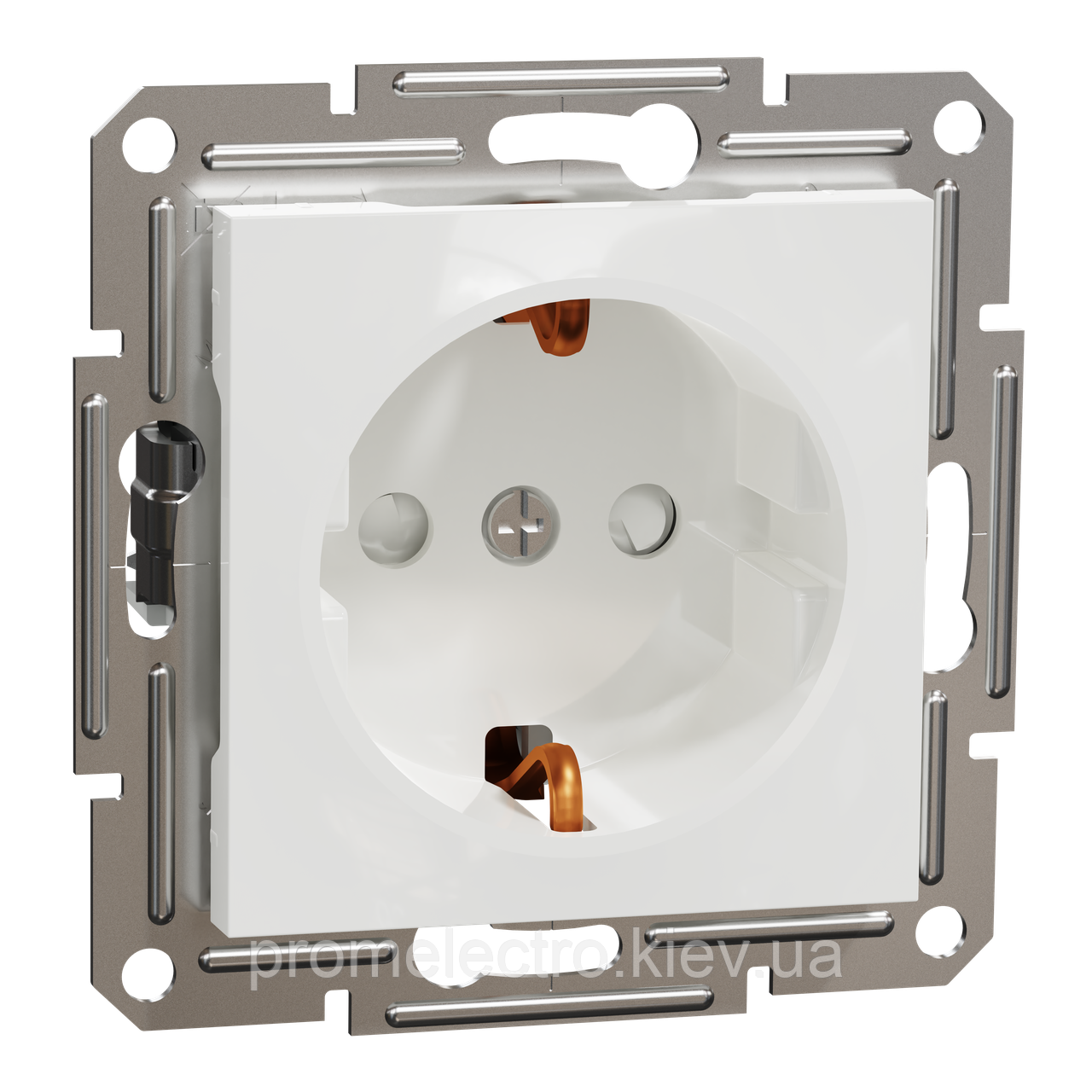 Розетка Schneider-Electric Asfora з заземленням та шторками EPH2970221