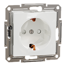 Розетка Schneider-Electric Asfora з заземленням та шторками EPH2970221