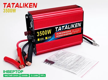 Перетворювач напруги TATALIKEN 3500W 12V на 220V ЧИСТИЙ СИНУС ІНВЕРТОР