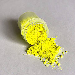 Водорозчинний і жиророзчинний універсальний харчовий барвник неоновий Жовтий 5г