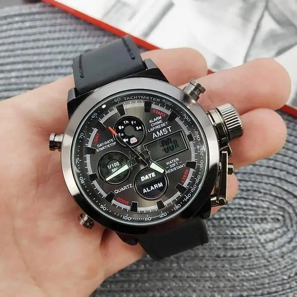 Часы Amst Am3003 Амст Мужские Военные Наручные Тактические