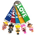 Брелок кольорова лялька LOла для дівчаток на ключі зі стрічкою love
