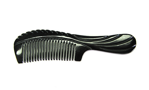 Натуральний гребінець із кістки для волосся, фото 1