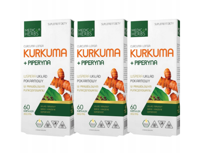Medica Herbs Куркума + Піперин куркума капсули 60 шт.