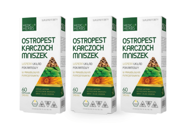 Medica Herbs Розторопша Артишок Кульбаба капсули 60 шт., фото 1
