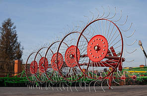 Навісні граблі ворошки 5-колісні