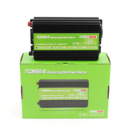 Перетворювач напруги (інвертор) 12-220V 1000W Tossa TAU1000L з функцією UPS, фото 1