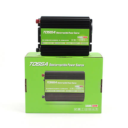 Перетворювач напруги (інвертор) 12-220V 500W Tossa TAU500L з функцією UPS, фото 1