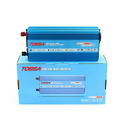 Перетворювач напруги чистий синус (інвертор) 12-220V 1000W Tossa TAP1000S, фото 1