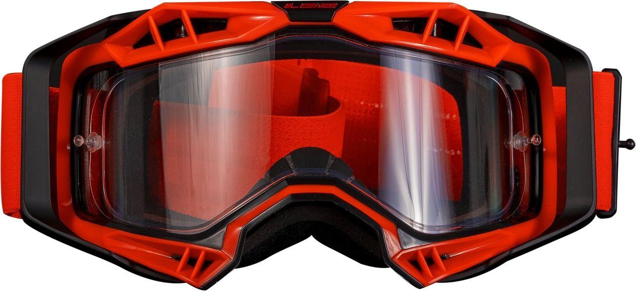 Маска кросова LS2 Aura Enduro Series Goggle Black Red with Clear Visor