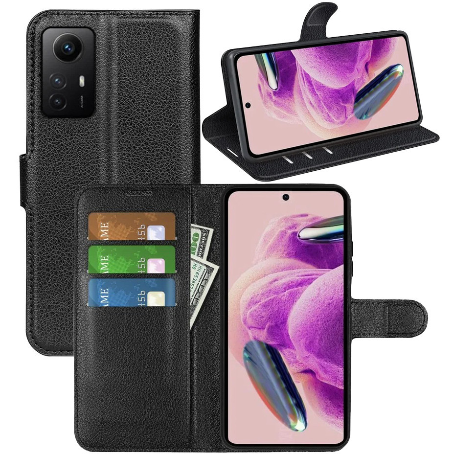 Чохол-книжка Litchie Wallet для Xiaomi Redmi Note 12S Black, фото 1