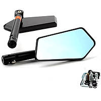 Дзеркала CNC Black 122x48мм LM0062 VM01-077