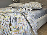 Постільна білизна ранфорс-жатка Графіка мікс, фото 4