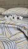 Постільна білизна ранфорс-жатка Графіка мікс, фото 5
