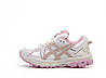 Жіночі кросівки Asics Gel-Kahana 8 White Pink Рожеві з білим Взуття Асікс Гель Кахана 8 повсякденні шкіра текстиль демісезон, фото 2