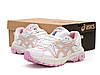 Жіночі кросівки Asics Gel-Kahana 8 White Pink Рожеві з білим Взуття Асікс Гель Кахана 8 повсякденні шкіра текстиль демісезон, фото 5