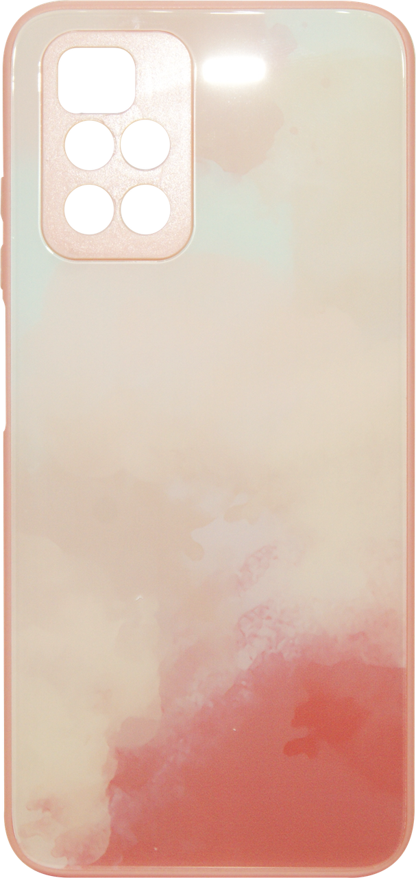 Силікон Xiaomi Redmi 10/Note 11 4G CN peach Marble Glass