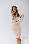 Коротке плаття в рубчик по фігурі з розкльошеними рукавами (р. 42-46) 4035844, фото 6