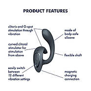 Вібратор Satisfyer G for Goddess 1 Dark Grey (м'ята упаковка!!!, фото 7