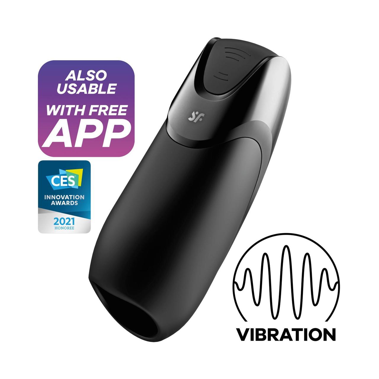 Смарт-мастурбатор із вібрацією Satisfyer Men Vibration+ (м'ята упаковка!!!)