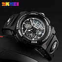 Дитячий спортивний годинник Skmei 1163 (Чорний), фото 5