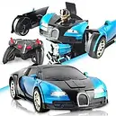 Трансформер машинка Bugatti Car Robot TT663 (БІЛЬША!) 30 СМ, фото 3