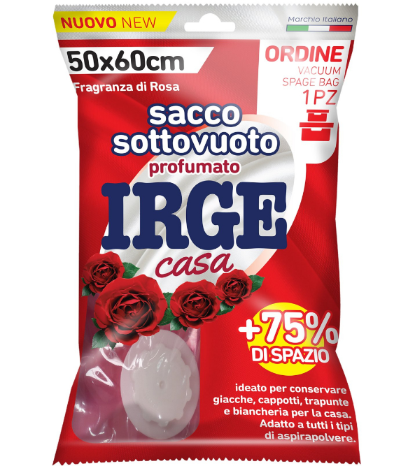 Парфумований вакуумний пакет для одягу Irge Троянда 50 х 60см 8021723020115