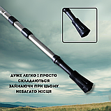 Скандинавські палиці для дорослих початківців, фінські палиці для нордичної ходьби Hechpro 3924 сірі, фото 8