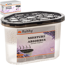 Лавандовий поглинач вологи 500 мл з ароматом лаванди, одноразовий, ефективний осушувач повітря Ruhhy