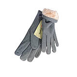 Рукавички жіночі сенсорні сірий розмір 7,5, фото 2