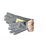 Рукавички жіночі сенсорні сірий розмір 7,5, фото 3