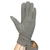 Рукавички жіночі сенсорні сірий розмір 7,5, фото 5