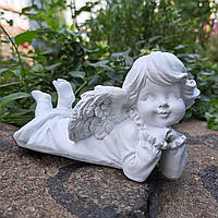 Садова фігура Янголятко дівчинка, фігурки ангелів, статуетка янгол, ангелок, статуетки ангелочків, статуетки янголів