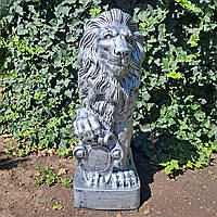 Cадова фігура Лев великий з правим щитом, срібло