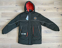 Куртка підліткова єврозима для хлопчика 12-16 років, цвіту хакі