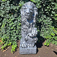 Cадова фігура Лев великий з лівим щитом, срібло