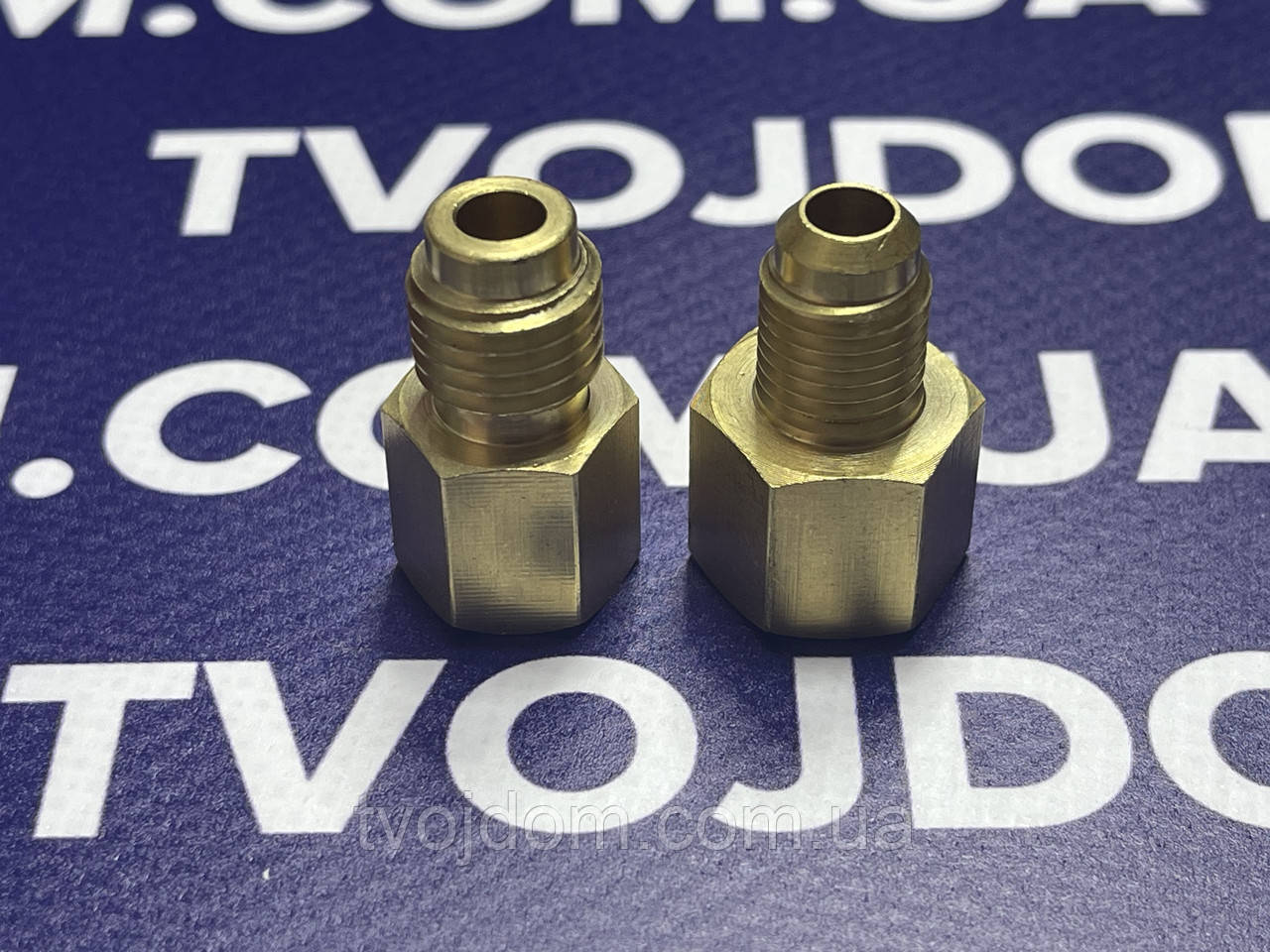 Комплект латунних перехідників 1/4"SAE F х 1/2"ACME M, 1/2"ACME F х 1/4"SAE M