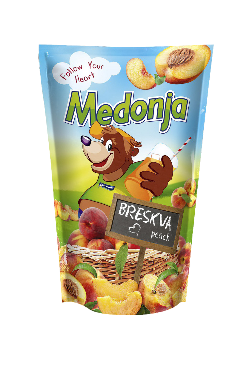 Напій зі смаком персика 200мл*28шт ТМ MEDONJA