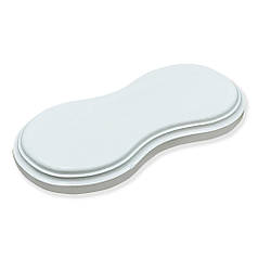 Підрозетник ретро RE дерев'яний білий Двопостовий ER-31125-2