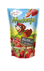 Напій зі смаком полуниці 200мл*28шт ТМ MEDONJA