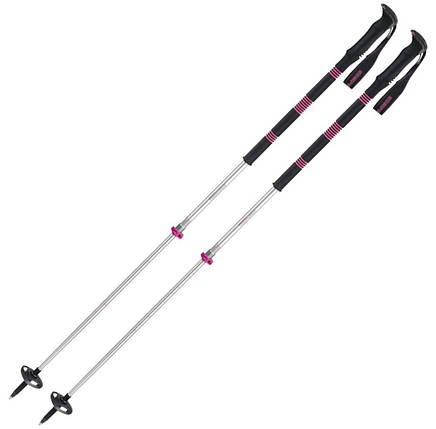 Трекінгові палиці Komperdell Contour Titanal II Pro Compact, 100-130 см (Black/Pink), фото 1