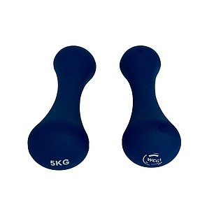 Неопренові фітнес гантелі WCG по 5 кг (2х5), фото 1