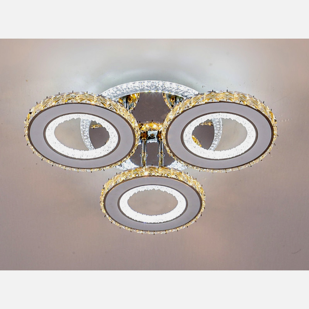 Сучасна LED люстра FP 23509-3H-RGB з керуванням через пульт та телефон, освітлення до 18 м², фото 1