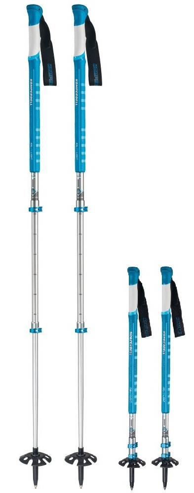 Трекінгові палиці Komperdell Titanal Explorer Pro, 105-140 см (Blue)