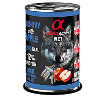 Вологий корм Alpha Spirit Dog Anchovy with Red Apple з анчоусами та яблуками для дорослих собак, 400 г