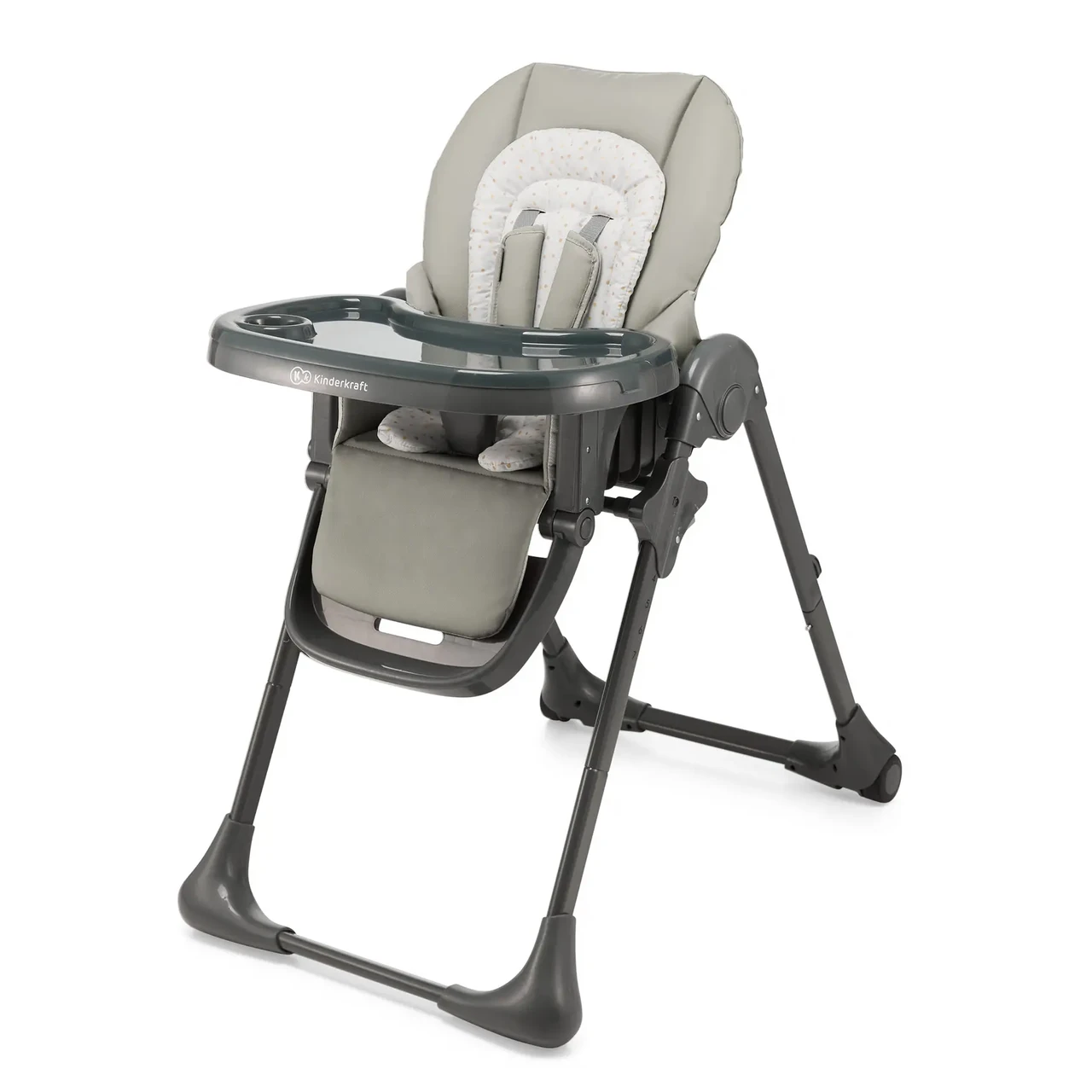 Стільчик для годування Kinderkraft Tummie Grey KHTUMM00GRY0000 Стільчик-гойдалка, шезлонг