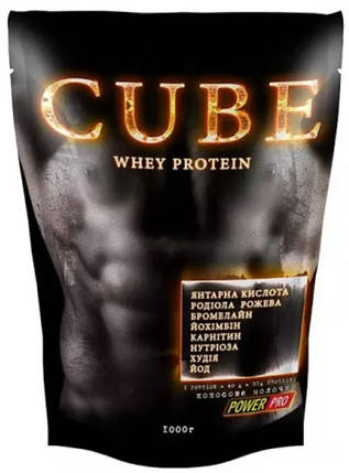 Сироватковий протеїн Power Pro CUBE Whey Protein 1 кг Кокосове молоко, фото 1