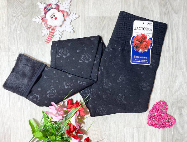 Теплі жіночі лосини на хутрі "Ластівка", XL-5XL(46-54). Жіночі еластичні лосини - зимові, безшовні лосини жіноч