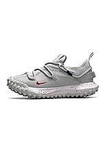 Кросівки чоловічі Nike Acg Mountain Fly Low Grey Взуття Найк Маунтін Флай хакі текстиль демісезон, фото 4