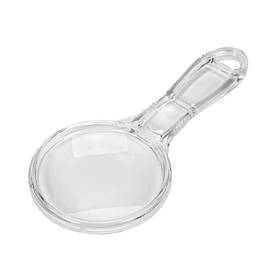 Лупа ручна в акриловій оправі 2 лінзи 3х/6х кратні 125х75х6мм 73490